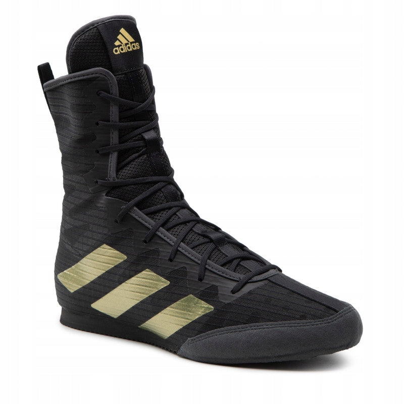 Adidas încălțăminte de box HOG 4, negru-auriu