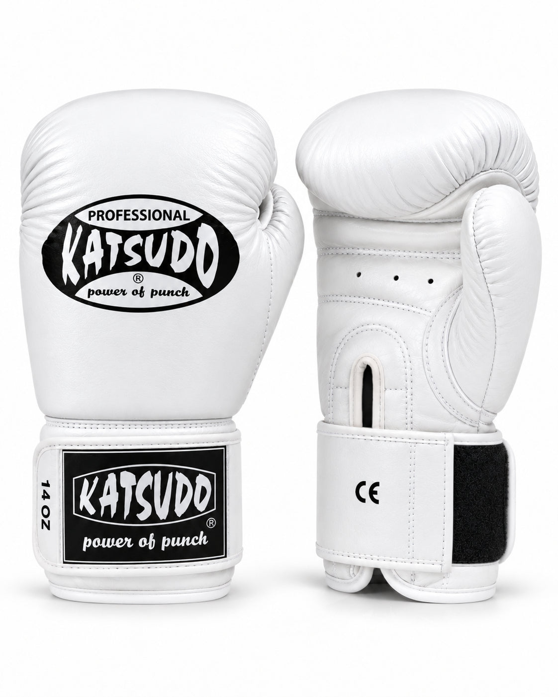 Katsudo mănuși de box Profesional, albe