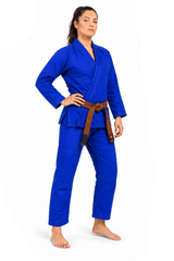 Katsudo kimono Jiu Jitsu pentru damă Yori 450g, albastru