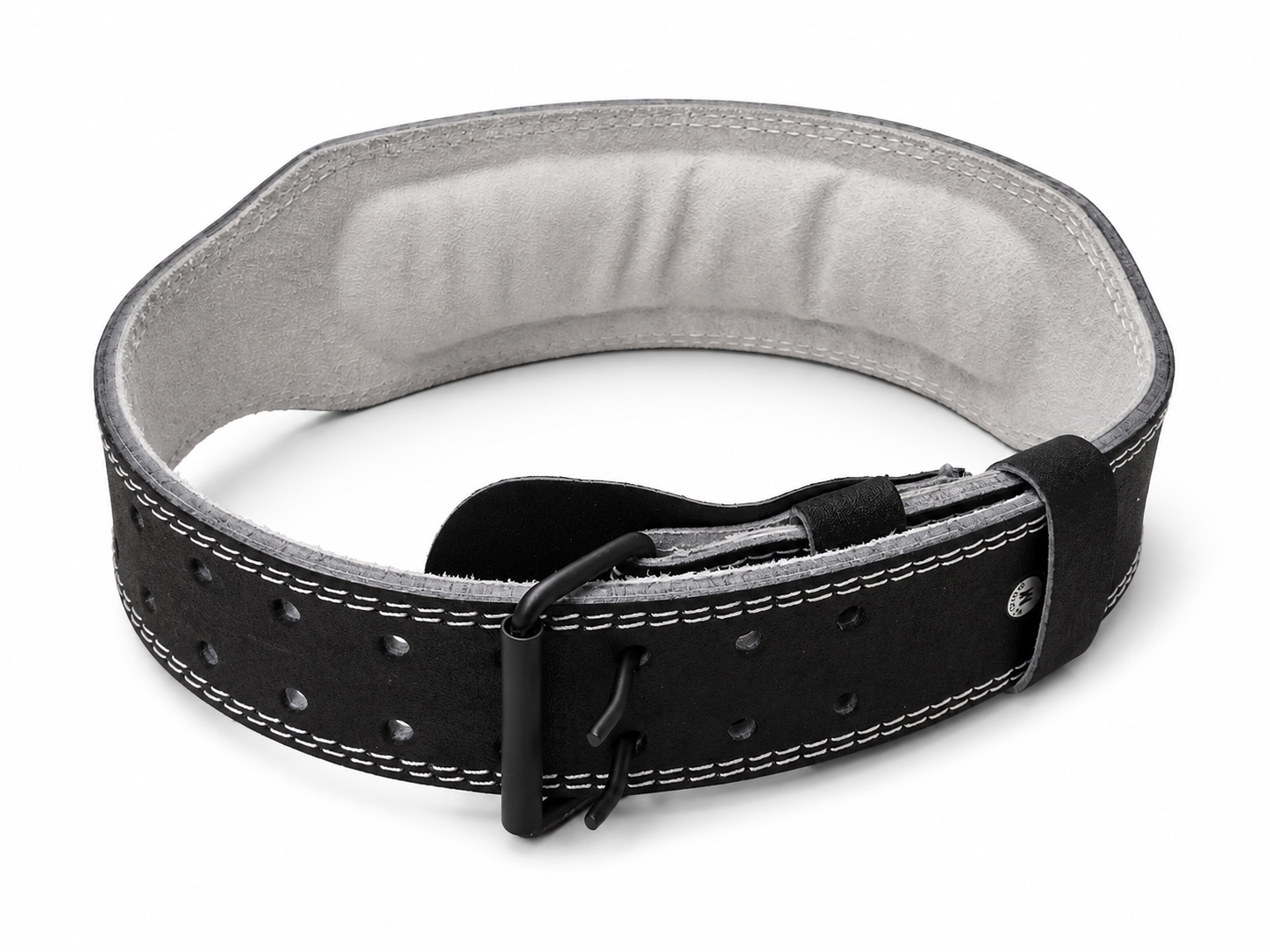 Katsudo centură de fitness CoreLock din piele naturală 10 cm, neagră