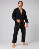 Katsudo kimono Daiki Jiu Jitsu 450g, negru