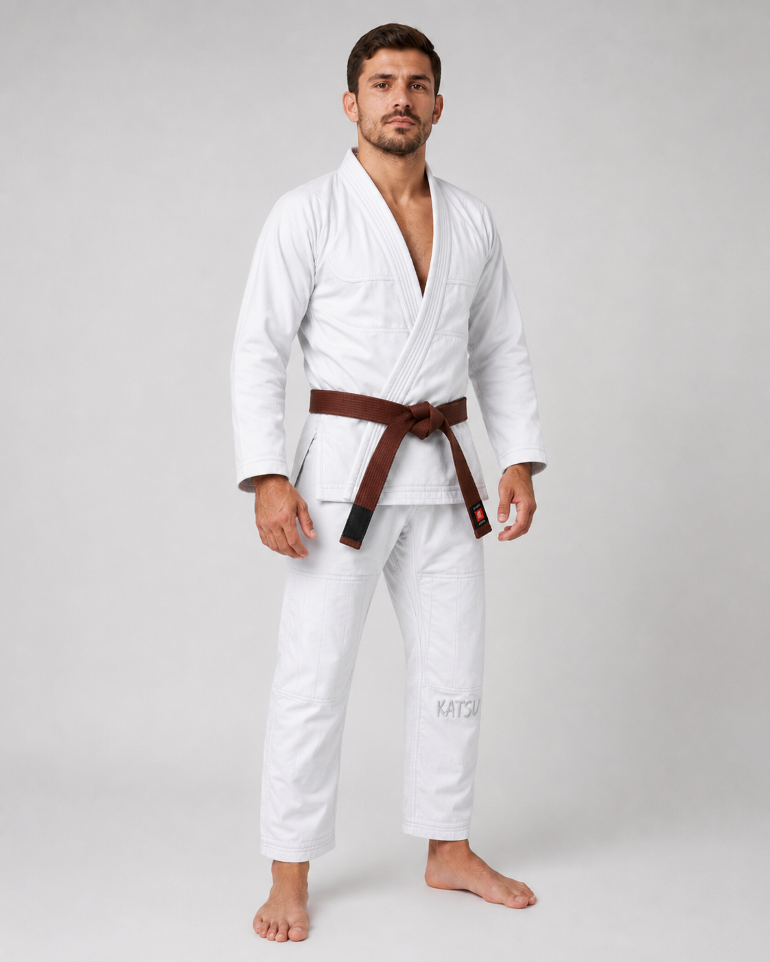Katsudo kimono Daiki Jiu Jitsu 450g, alb