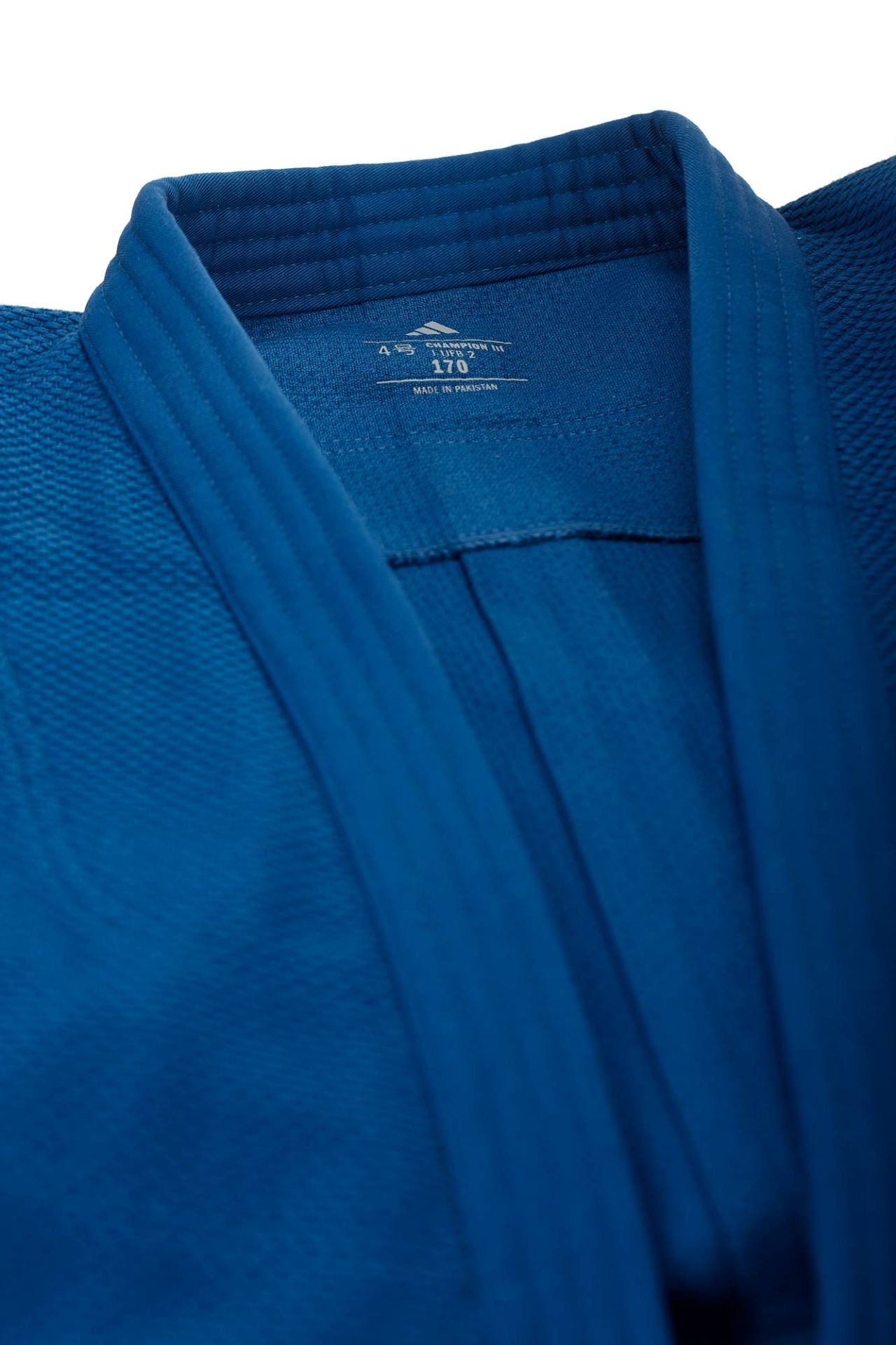 Adidas kimono JU Champion III IJF Regular fit 750g cu logo, albastru