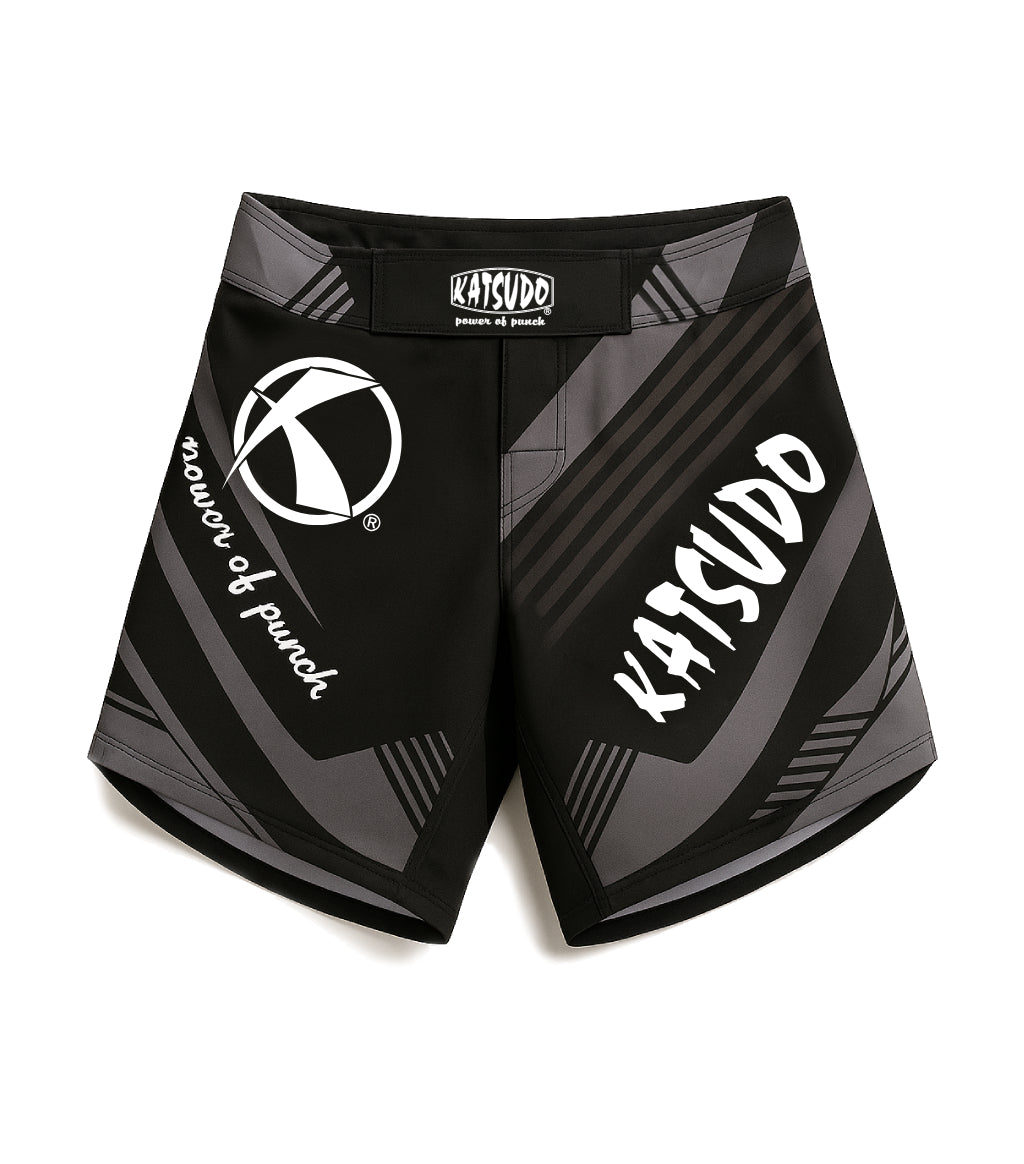 Katsudo pantaloni scurți MMA Cage, negri