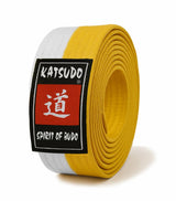 Katsudo centură obi Master, alb-galben