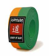 Katsudo centură obi Master, portocaliu-verde