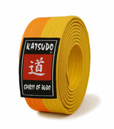 Katsudo centură obi Master, galben-portocaliu
