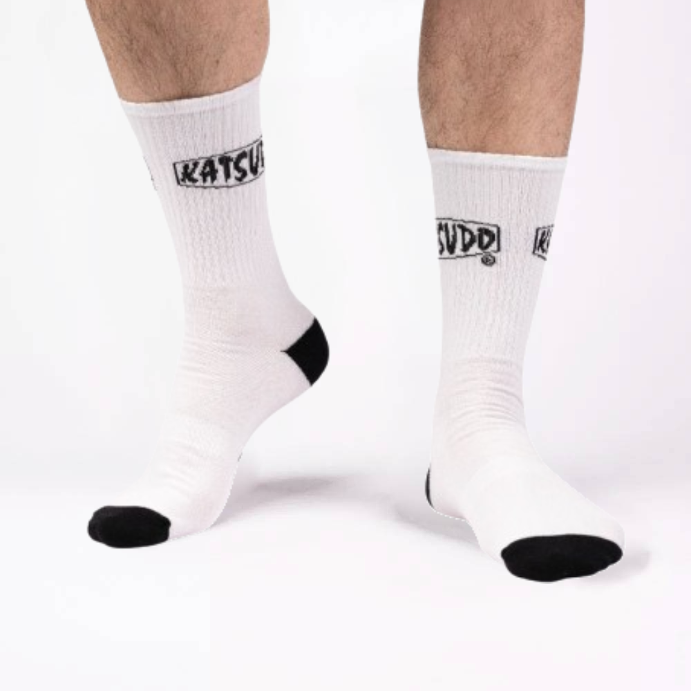 Katsudo șosete sportive Clasic, albe
