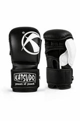 Katsudo mănuși MMA Revenge, alb-negru