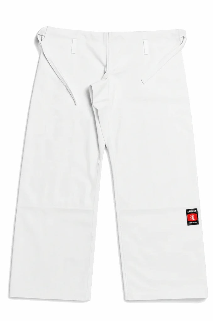 Katsudo pantaloni de judo Jinoku 550g, albi