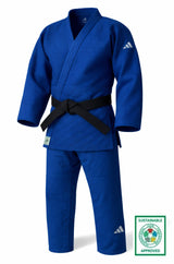Adidas kimono JU Champion III IJF Regular fit 750g cu logo, albastru