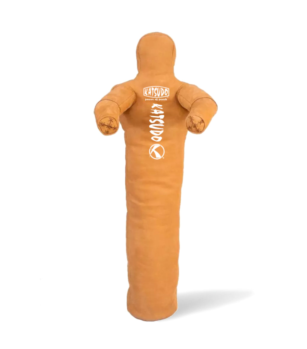 Katsudo manechin de lupte cu un picior din piele Unileggo 170cm, galben