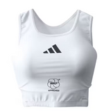 Adidas protecție pentru piept pentru damă WKF, albă