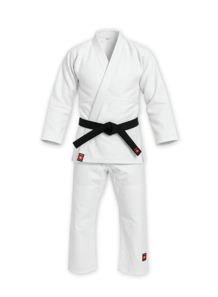 Katsudo kimono de judo Tokyo IJF 750g, alb
