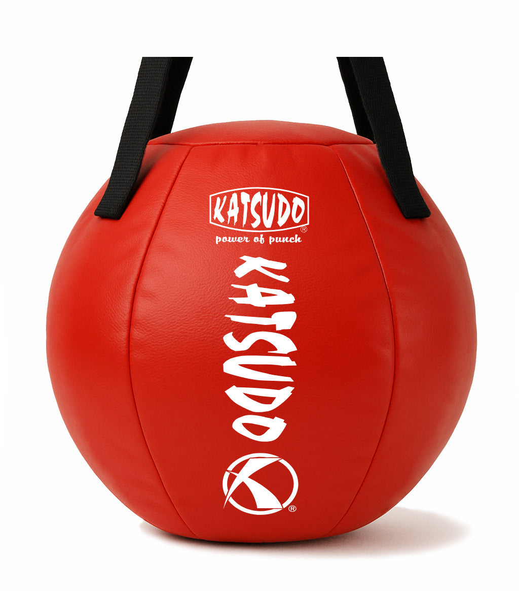 Katsudo minge de box Leodor cu chingă, roșie