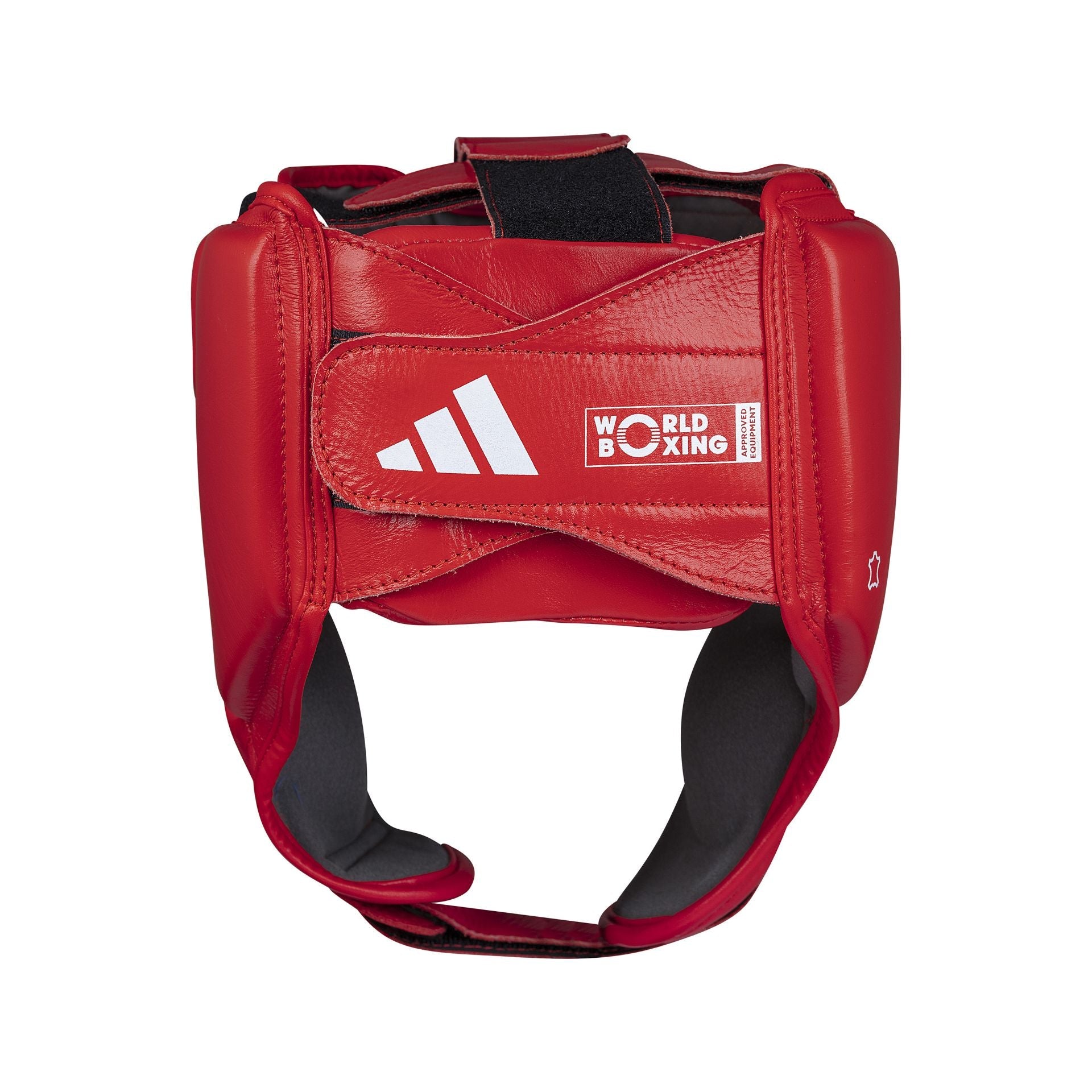 Adidas cască de box din piele WOBHG1, roșie