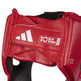 Adidas cască de box din piele WOBHG1, roșie