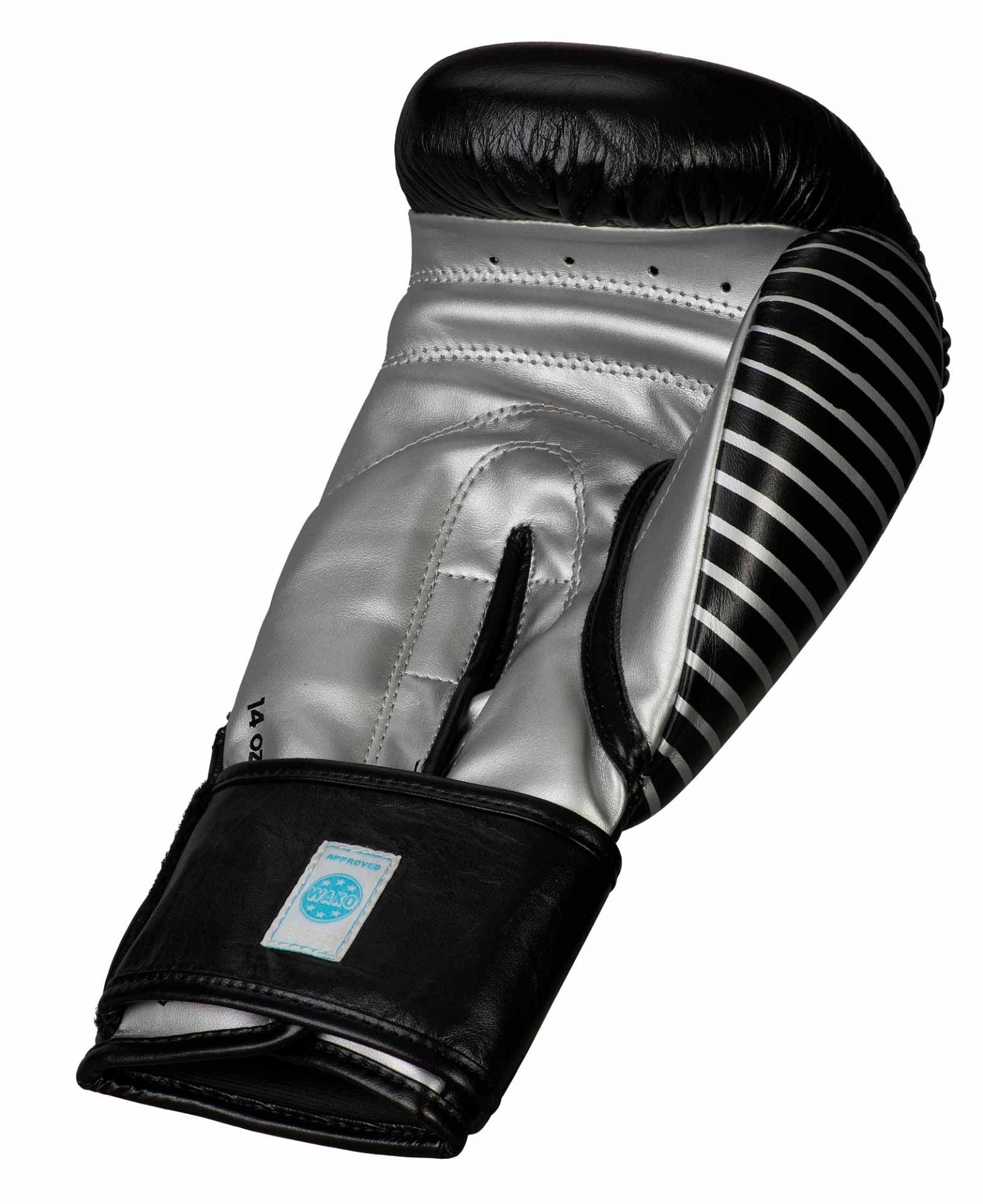 Adidas mănuși de competiție de kickbox, negru-argintiu