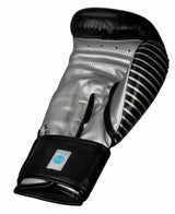 Adidas mănuși de competiție de kickbox, negru-argintiu