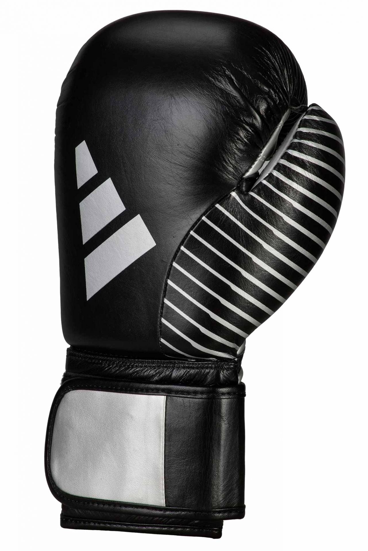 Adidas mănuși de competiție de kickbox, negru-argintiu