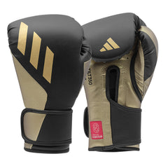 Adidas SPEED TILT 350V Pro mănuși de box, negru-auriu