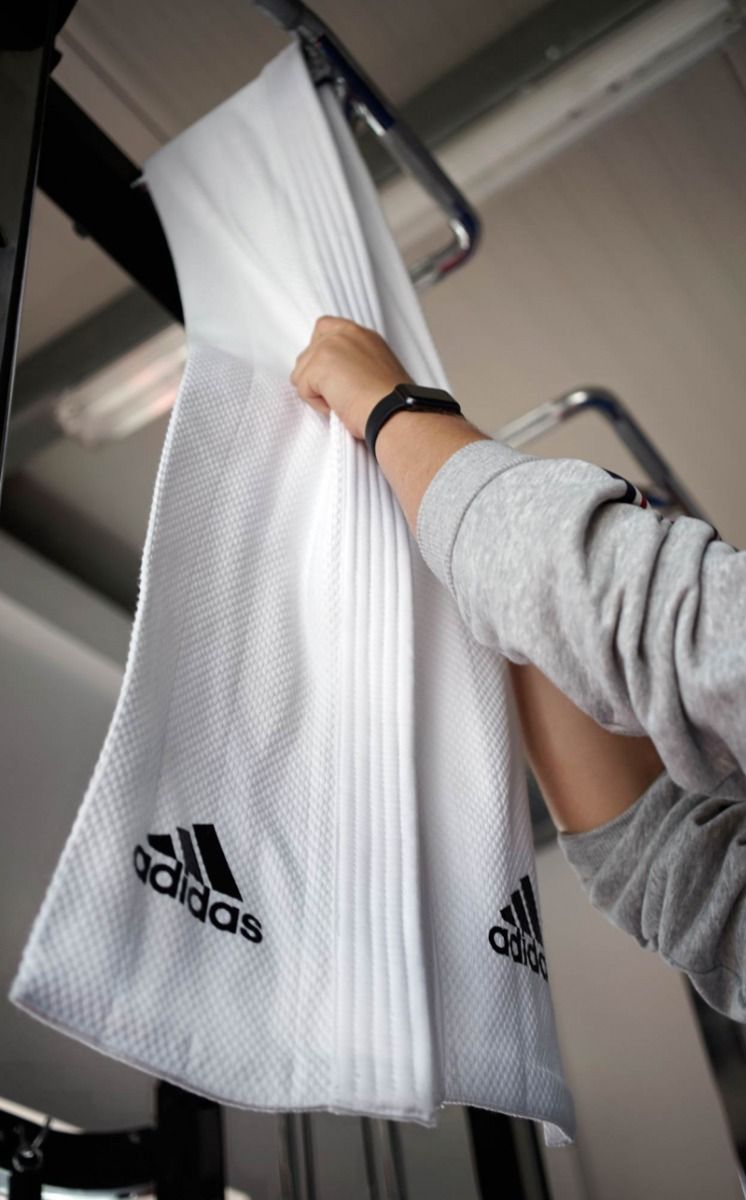 Adidas mânecă de antrenament, albă
