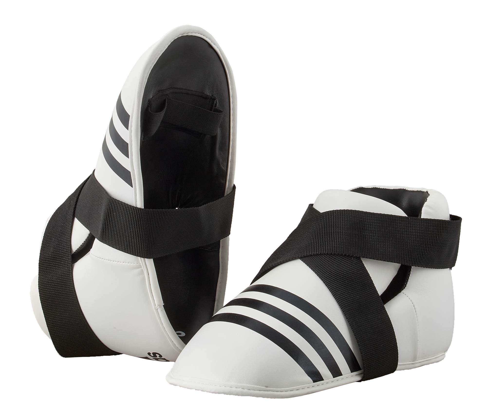 Adidas papuci de kickbox Super safety kicks, albi