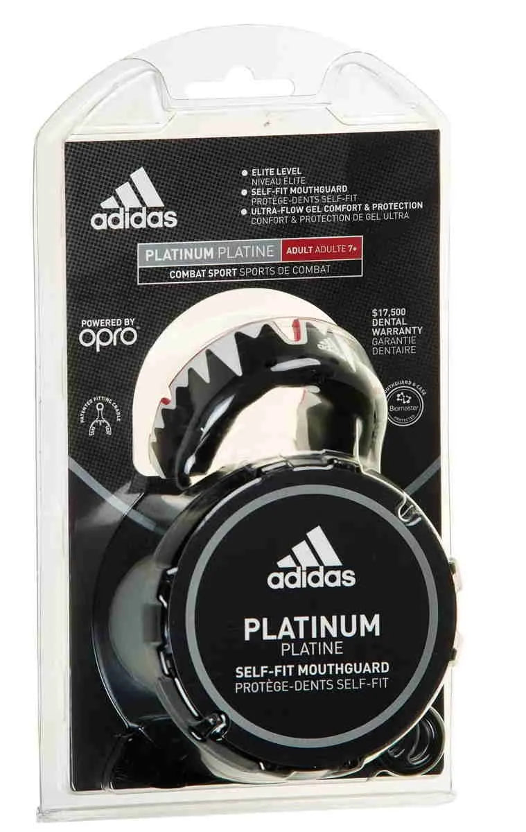 Adidas protecție dentară Senior Opro Platinum, roșu-negru-alb