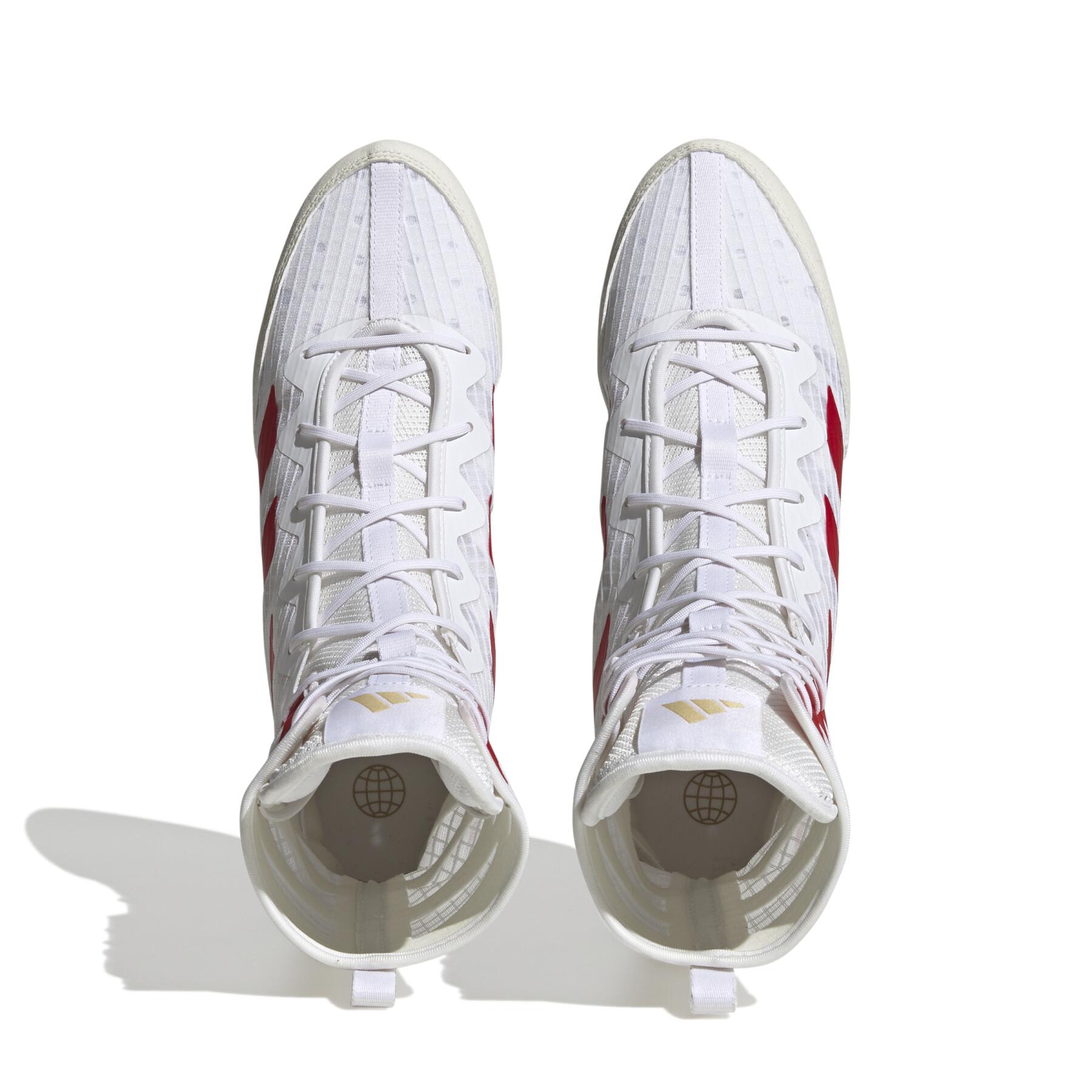 Adidas încălțăminte de box HOG 4, alb-roșu