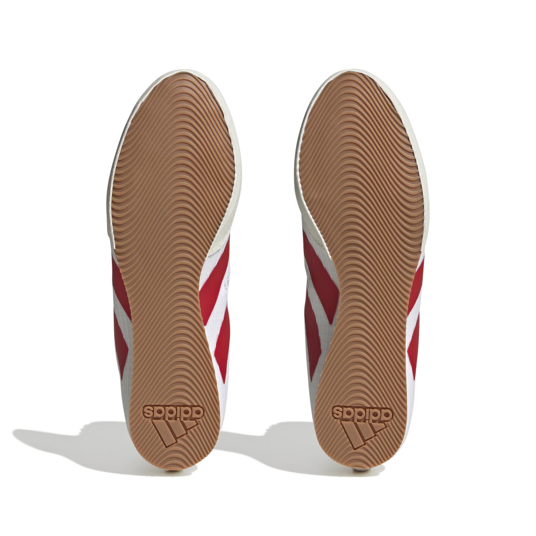 Adidas încălțăminte de box HOG 4, alb-roșu