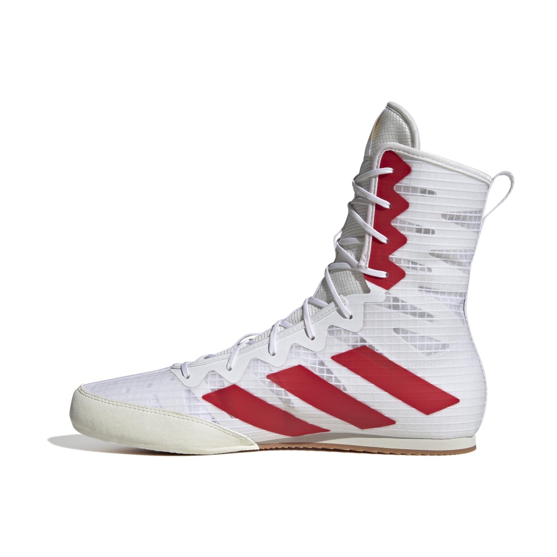 Adidas încălțăminte de box HOG 4, alb-roșu