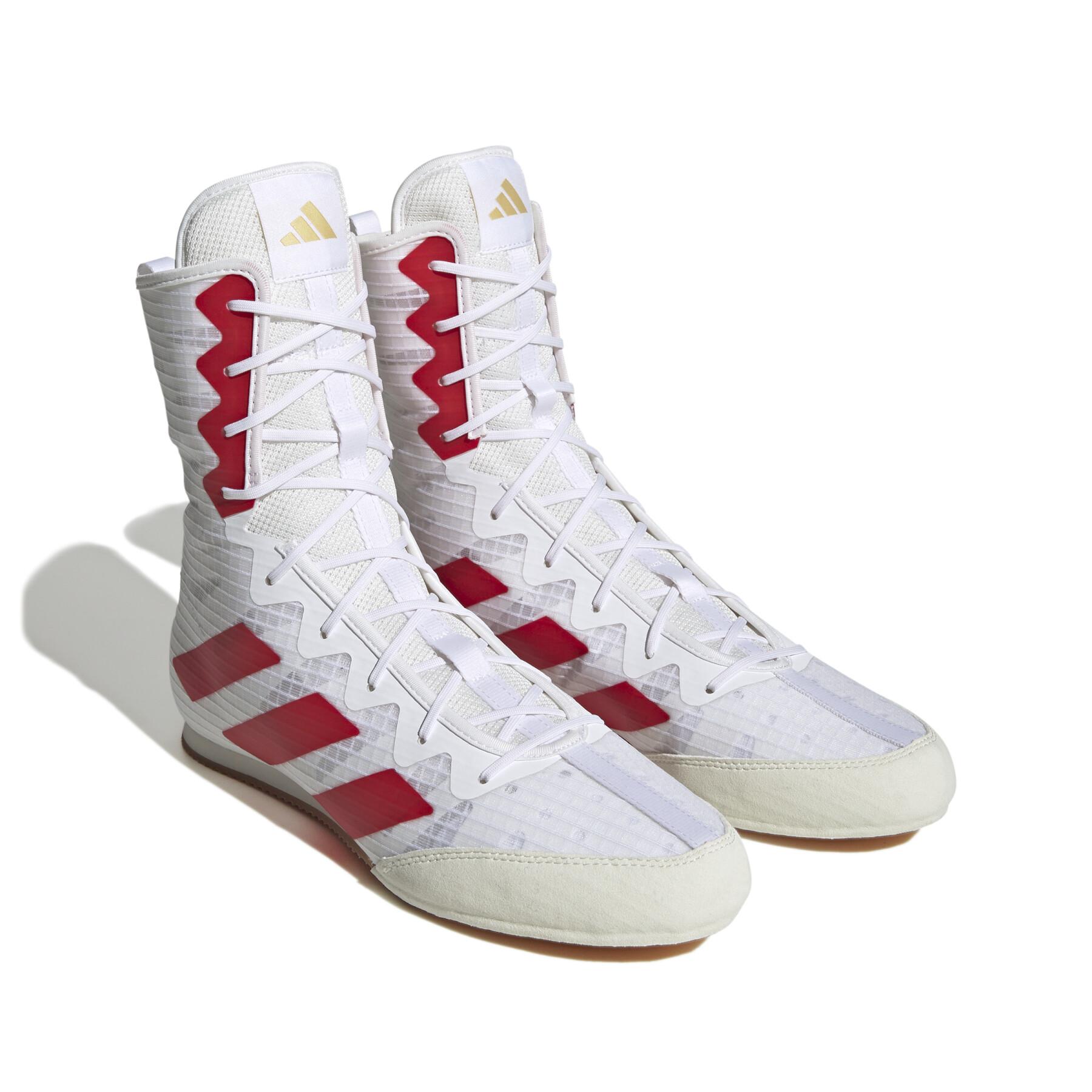 Adidas încălțăminte de box HOG 4, alb-roșu