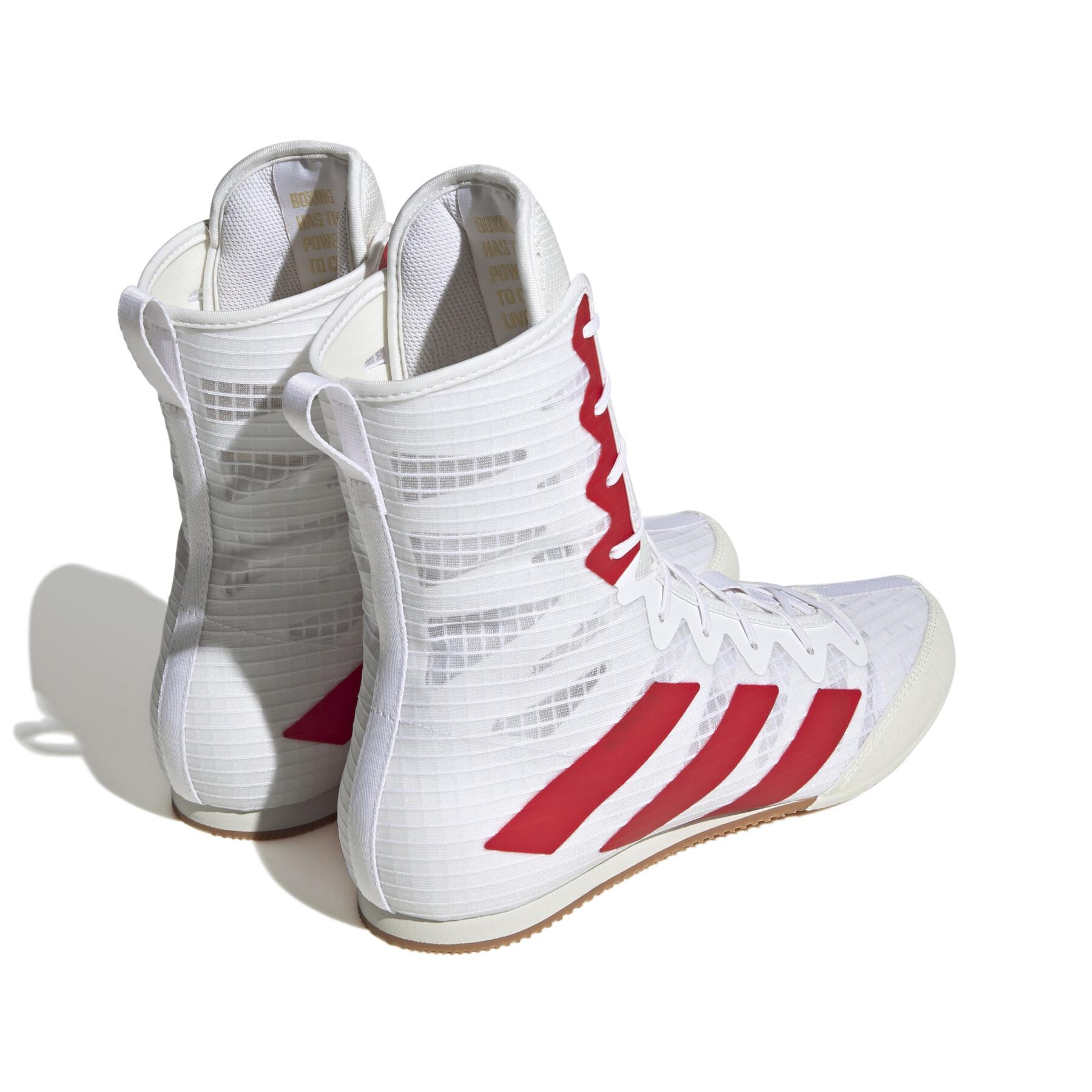Adidas încălțăminte de box HOG 4, alb-roșu