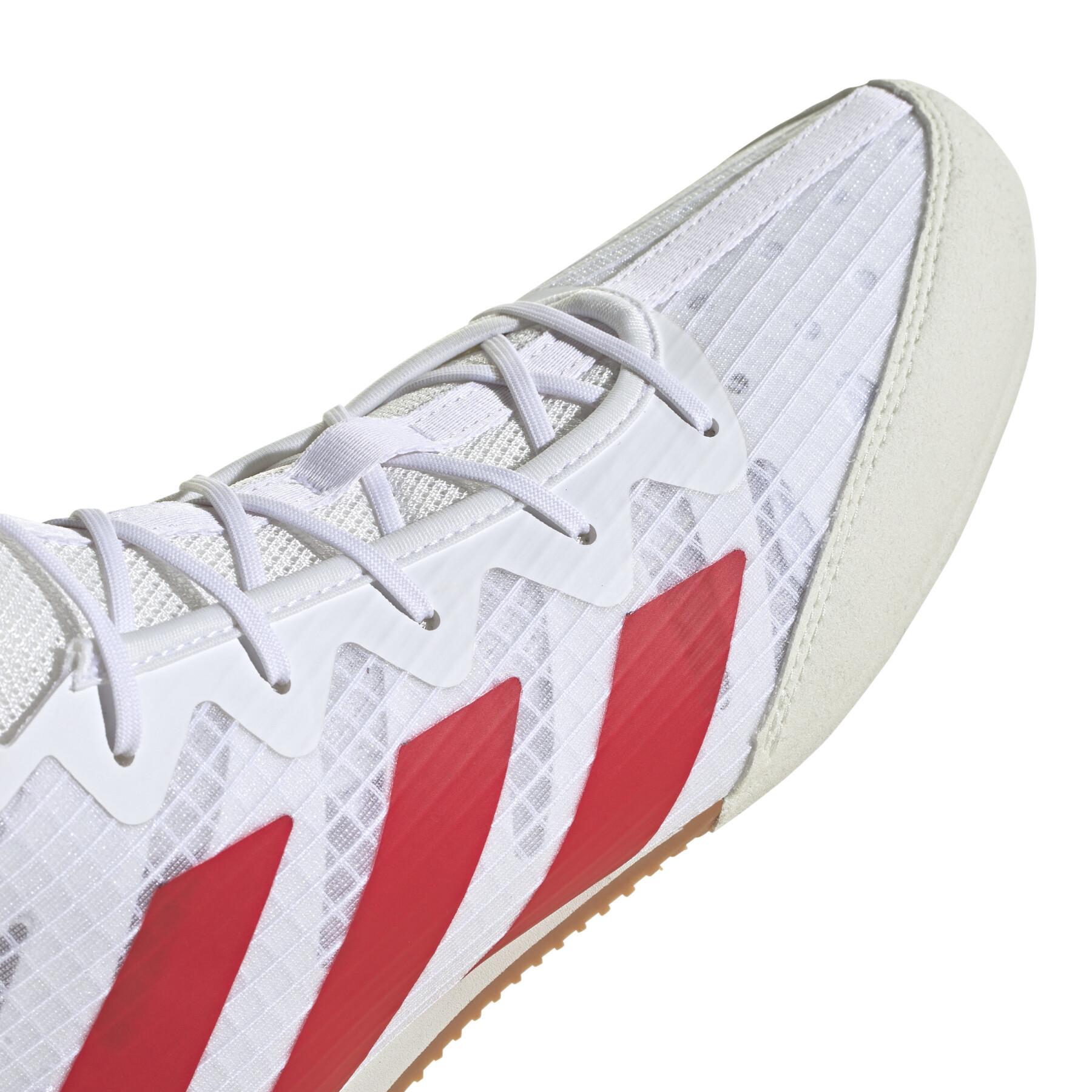 Adidas încălțăminte de box HOG 4, alb-roșu