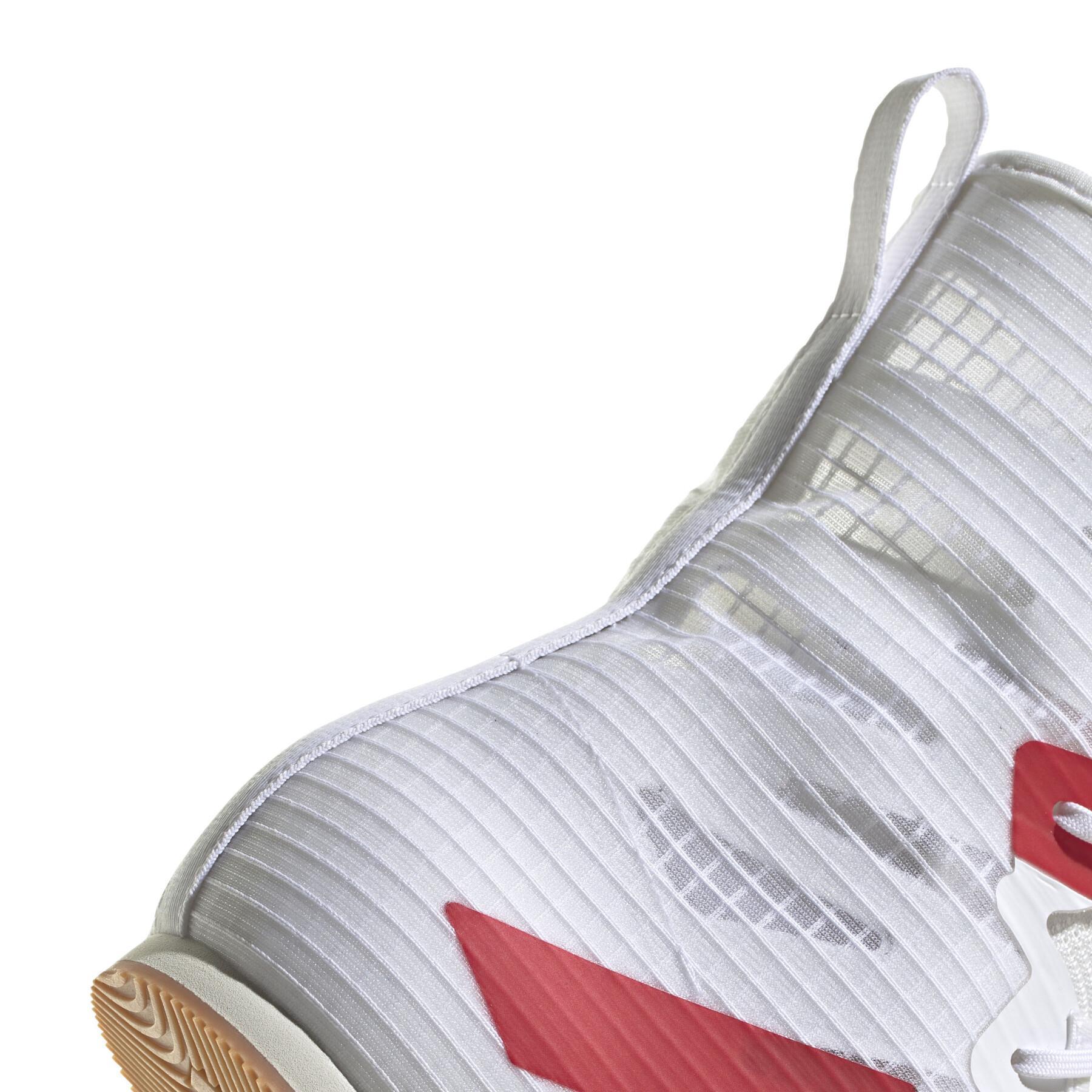 Adidas încălțăminte de box HOG 4, alb-roșu
