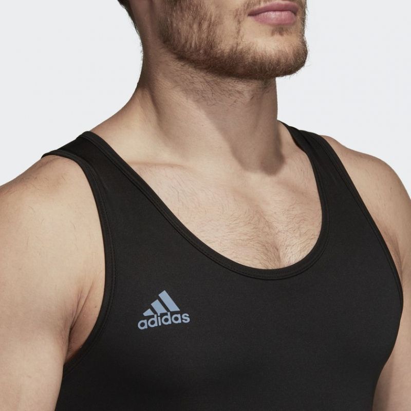 Adidas singlet de haltere Power Lift, negru