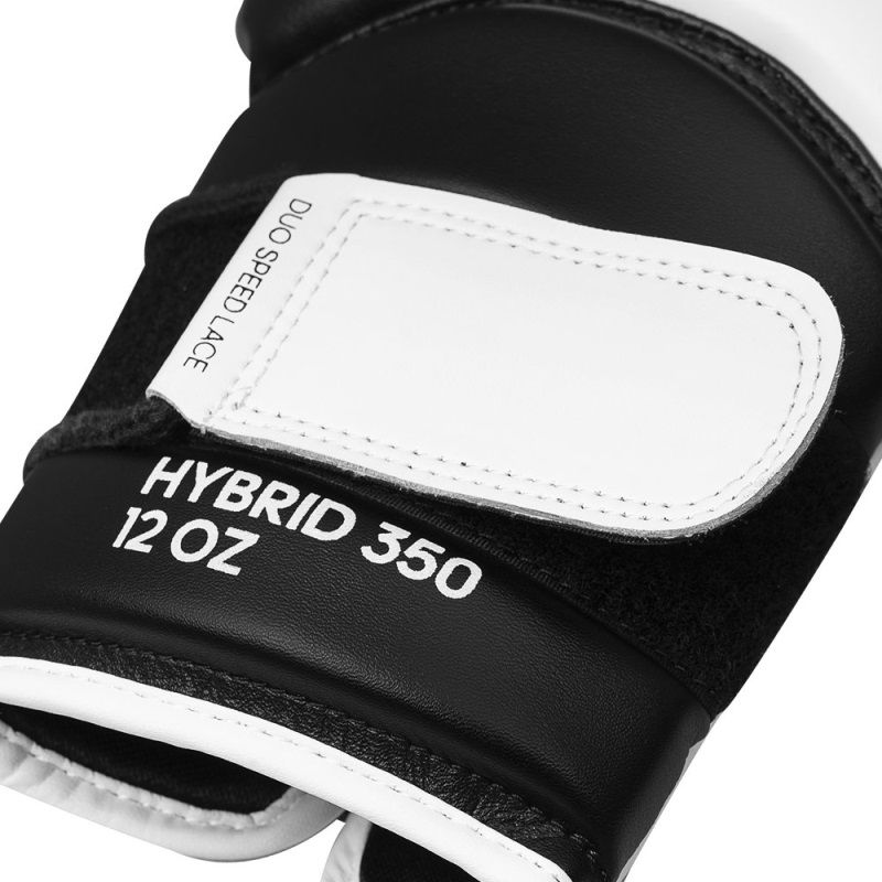 Adidas mănuși de box Hybrid 350, alb-negru