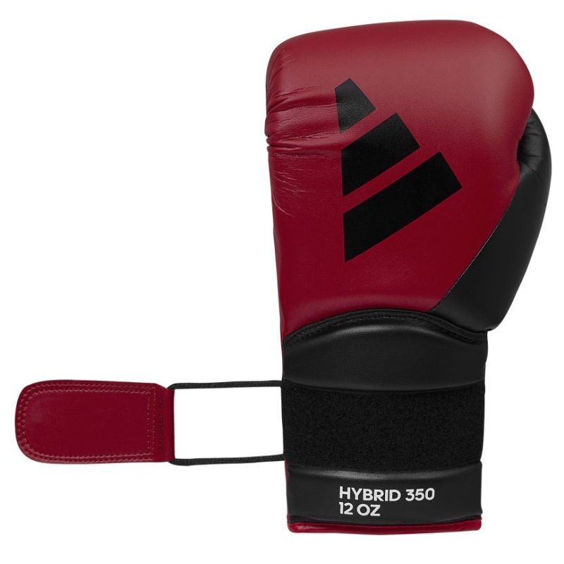 Adidas mănuși de box Hybrid 350, roșu-negru