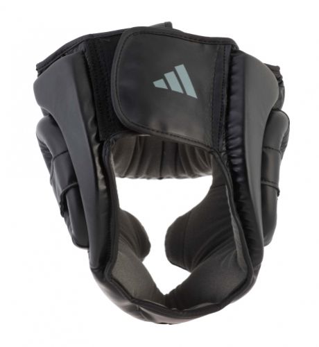 Adidas cască de box Speed Chin, negru-gri