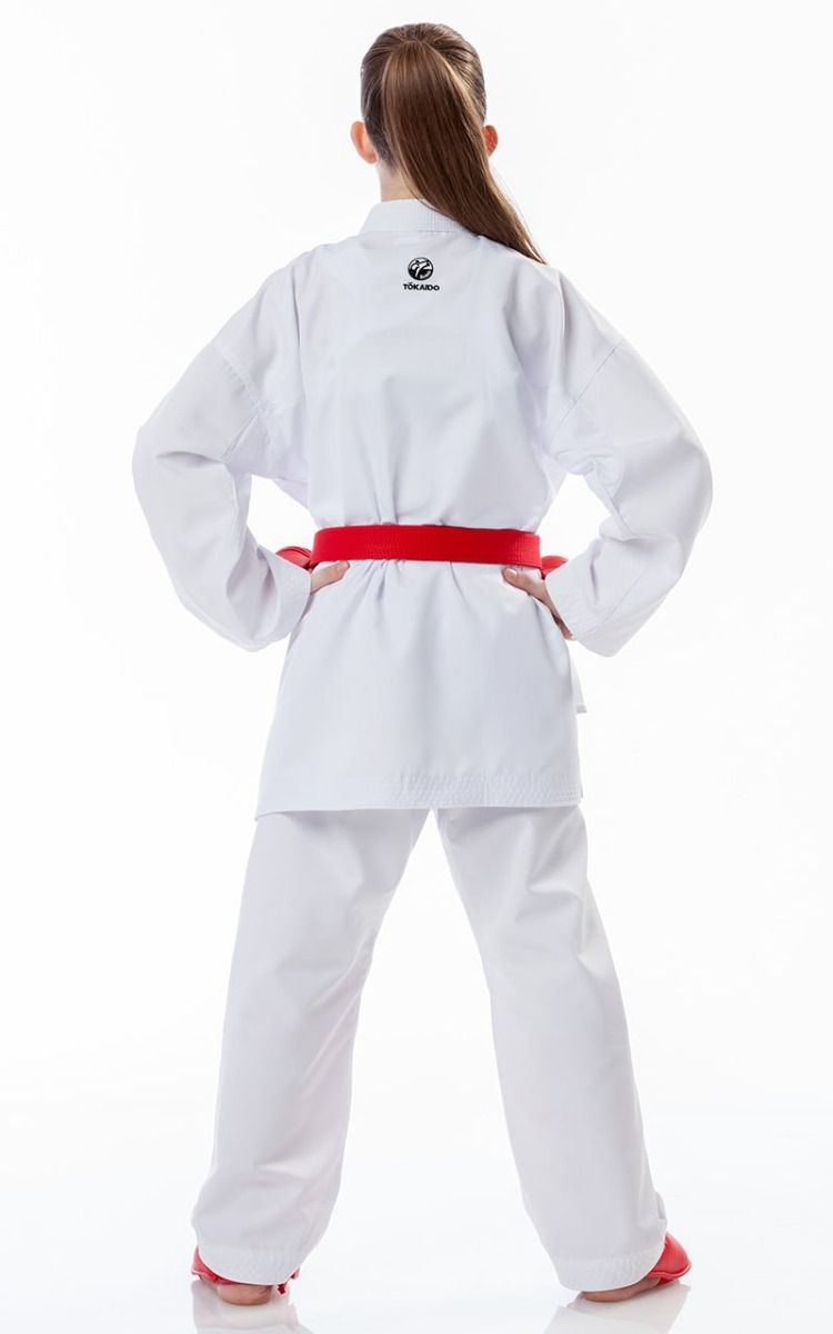 Tokaido kimono KA pentru copii Kumite Master WKF 270g, alb