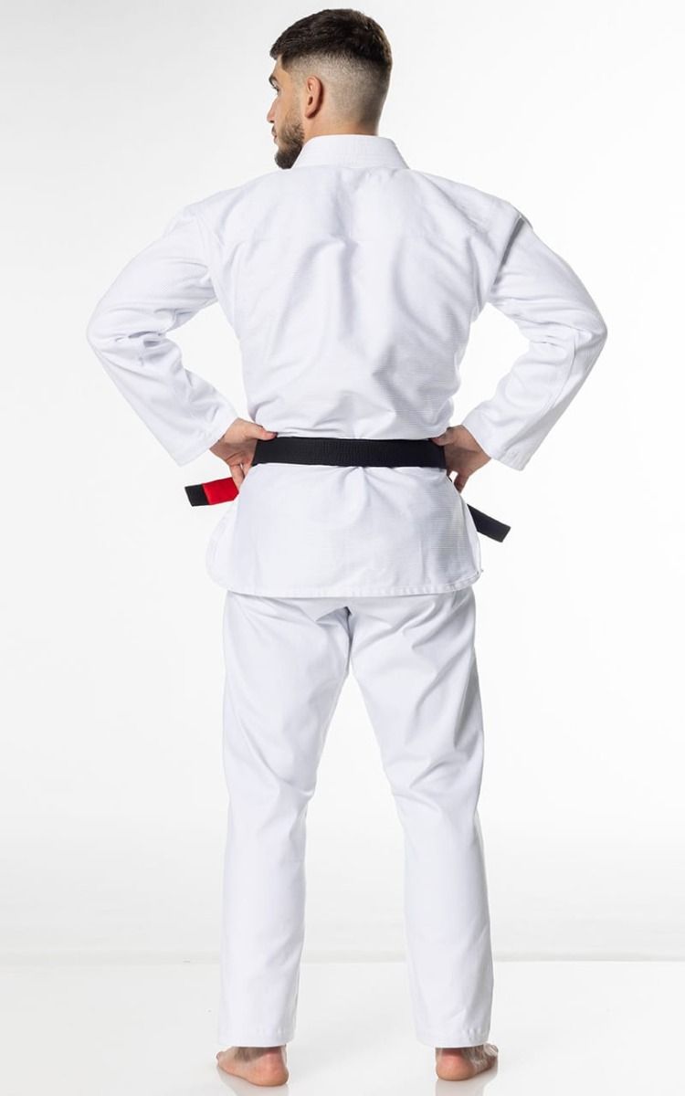 Zebra kimono BJJ GI Guerreiro 350g, alb