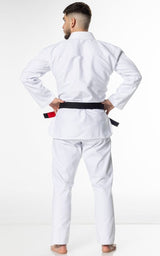 Zebra kimono BJJ GI Guerreiro 350g, alb