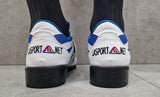 La sport pantofi de haltere, alb-albastru