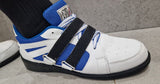 La sport pantofi de haltere, alb-albastru