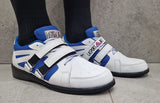 La sport pantofi de haltere, alb-albastru