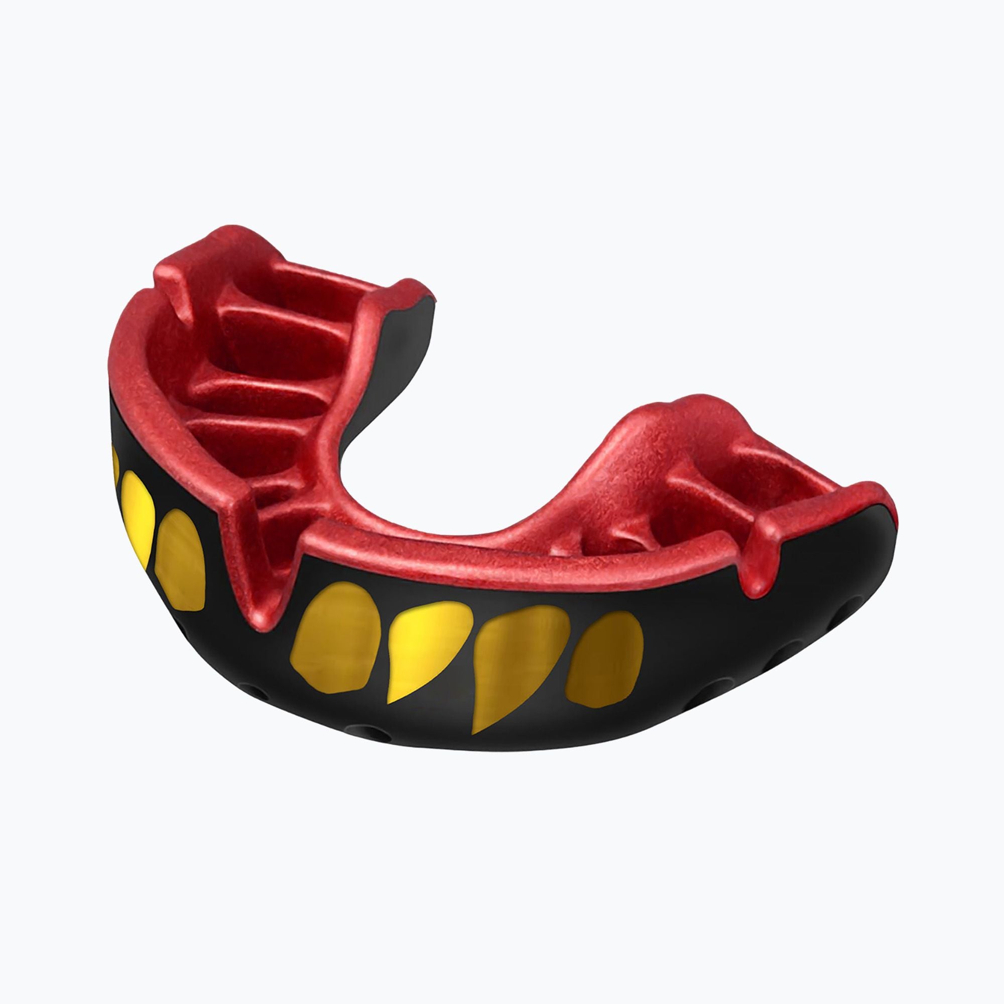 Opro protecție dentară Senior Gold Jawz, negru-roșu-auriu