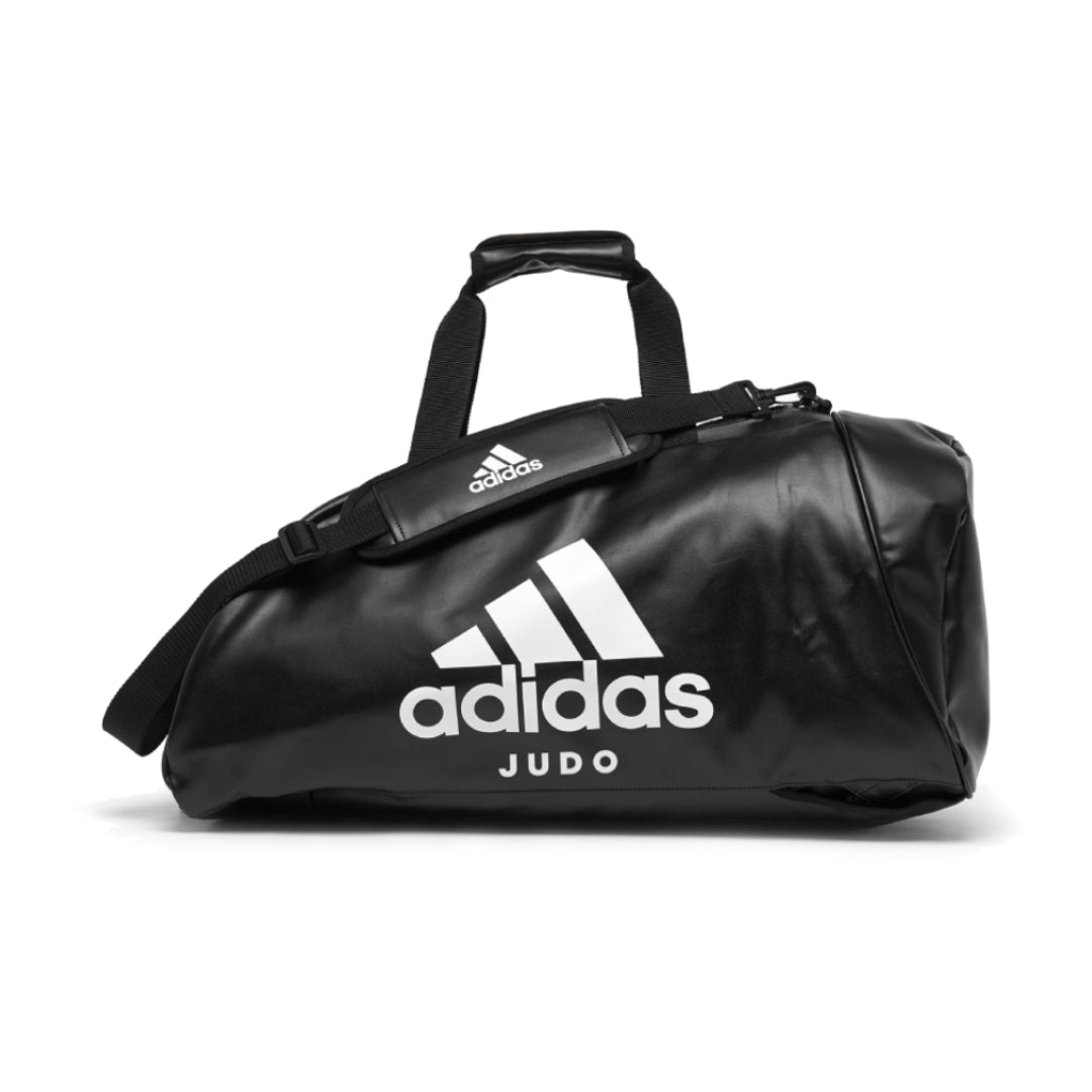 Adidas geantă de judo din piele ecologică L, neagră