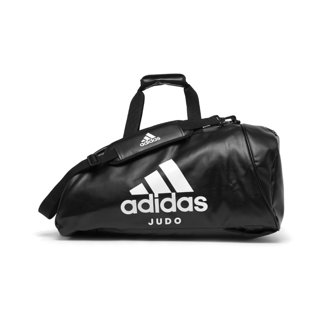 Adidas geantă de judo din piele ecologică M, neagră