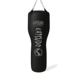 Katsudo sac de box din piele Vulcone în formă de pâlnie, negru