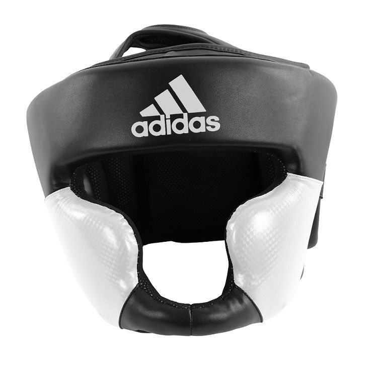 Adidas cască de box Response, alb-negru